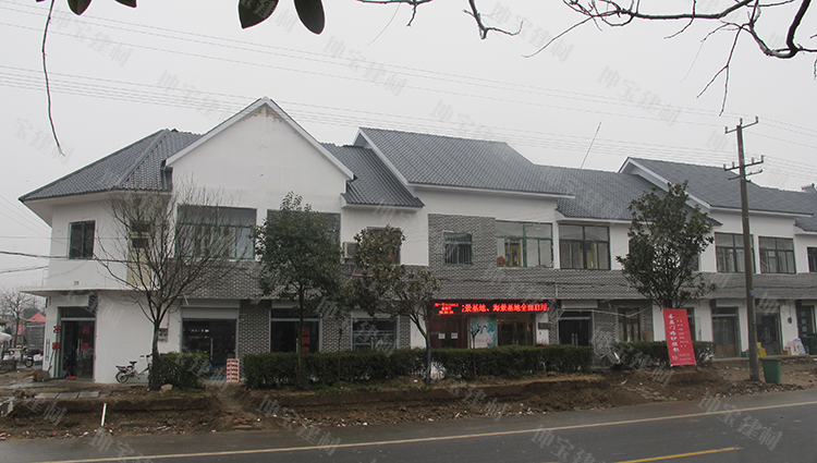 連云港東?？h溫泉鎮秸稈瓦案例