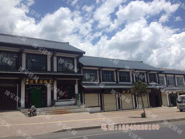 仿古樹(shù)脂瓦打造特色旅游復(fù)古街區(qū),效果杠杠滴！