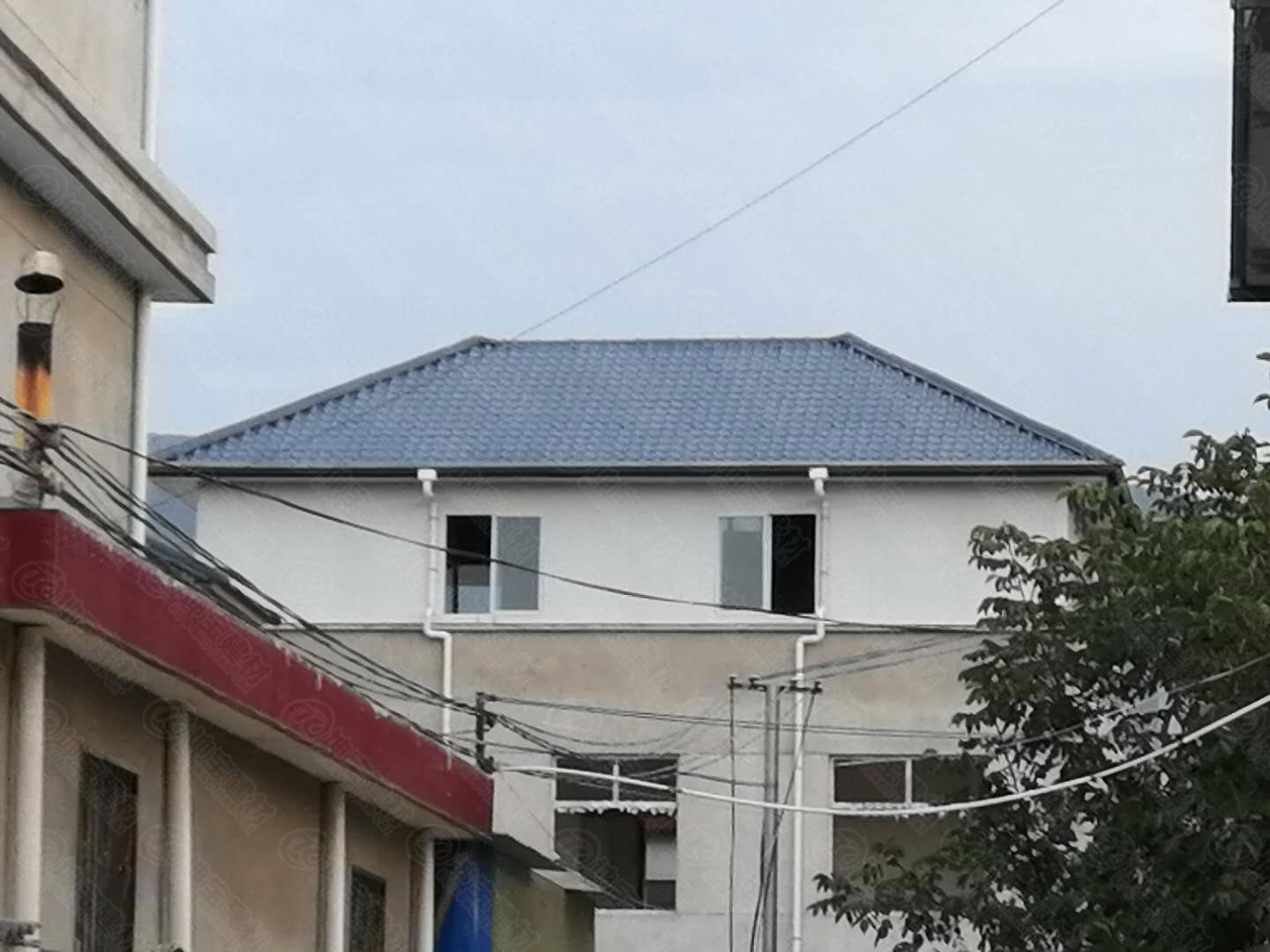 甘肅隴南別墅型樹脂瓦效果圖