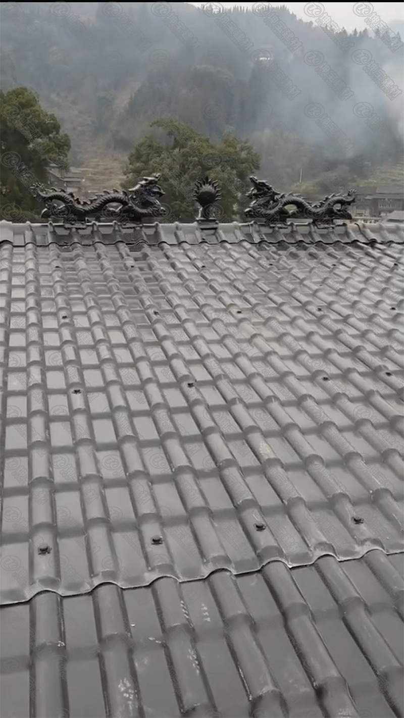合成樹脂瓦安裝效果圖 合成樹脂瓦安裝效果圖