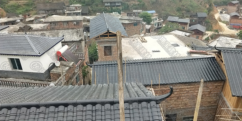 仿古樹脂小青瓦新農村風貌改造 仿古樹脂小青瓦新農村風貌改造