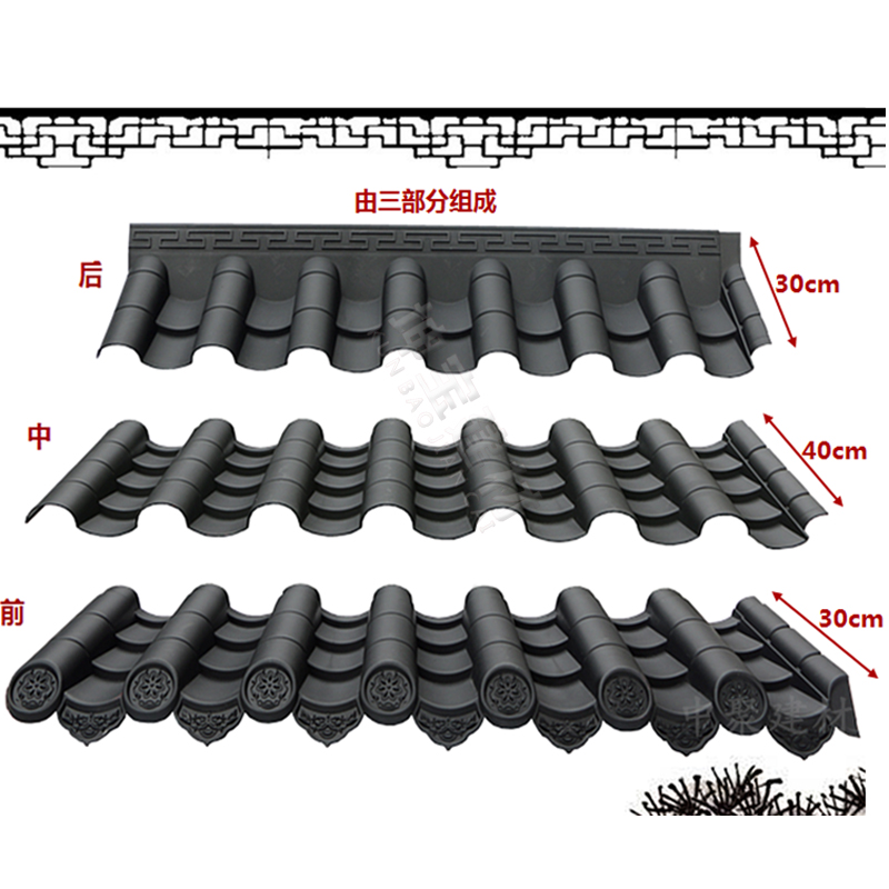 古瓦新制，樹脂仿古瓦為現代仿古建筑添磚加瓦