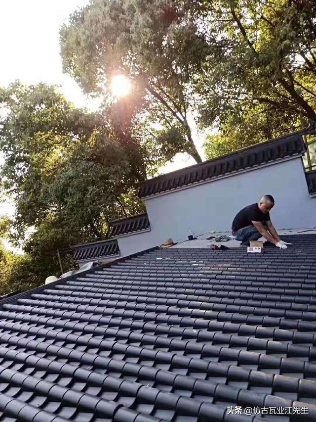 古瓦新制，樹脂仿古瓦為現代仿古建筑添磚加瓦