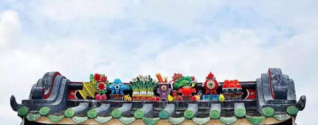 潮州嵌瓷，屋頂生花