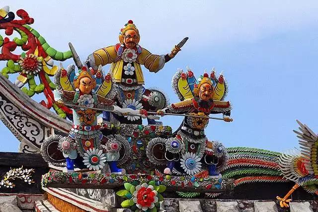 潮州嵌瓷，屋頂生花