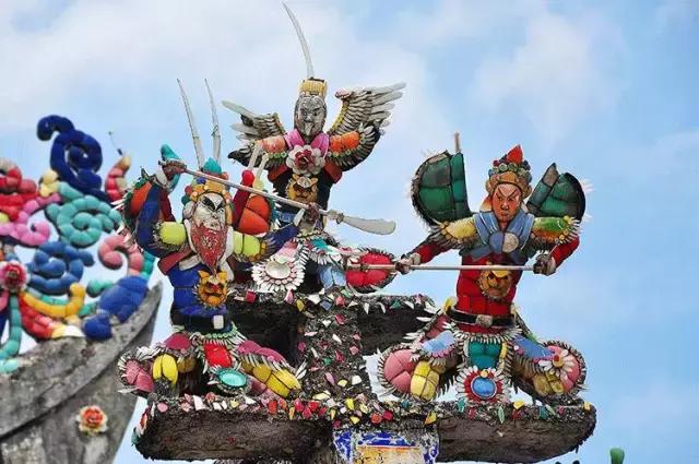 潮州嵌瓷，屋頂生花