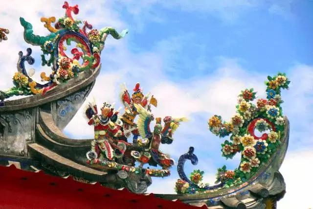 潮州嵌瓷，屋頂生花