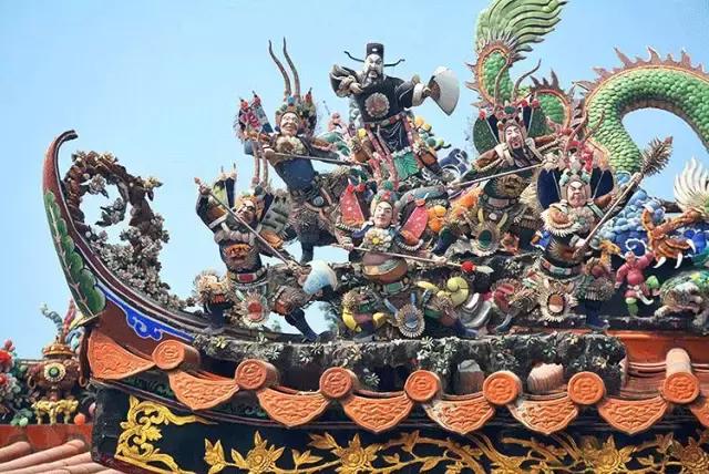 潮州嵌瓷，屋頂生花