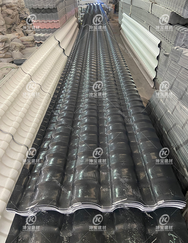 樹脂瓦小青瓦生產現場 樹脂瓦小青瓦生產現場